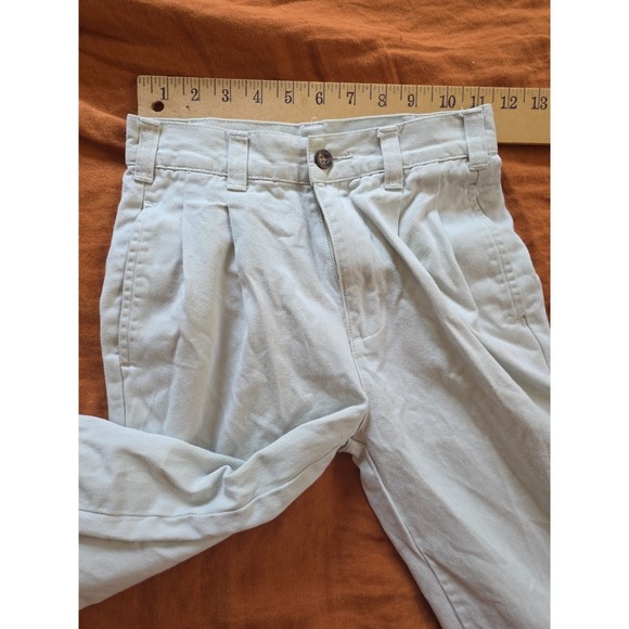 Vintage Gap Easy Fit Boys 10 Tan Khakis Chinos Pants Pleated Baggy Y2K 90's - Picture 8 of 8